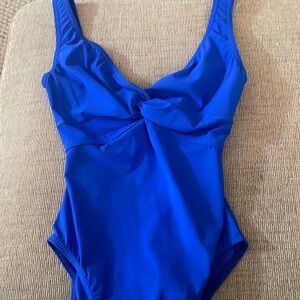 BNWT KARLA COLLETTO TWIST FRONT SWIMSUIT COBALT BLUE SIZE 6